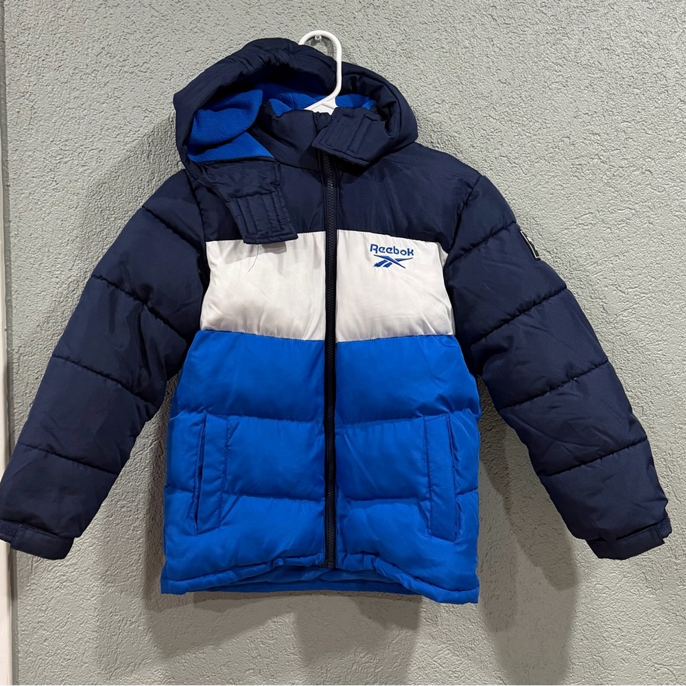 Reebok Navy and Blue Hooded Jacket